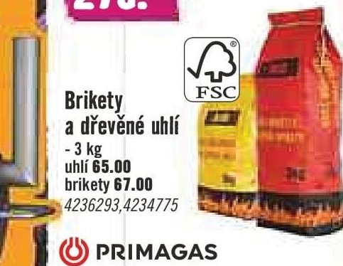 Brikety a dřevěné uhlí