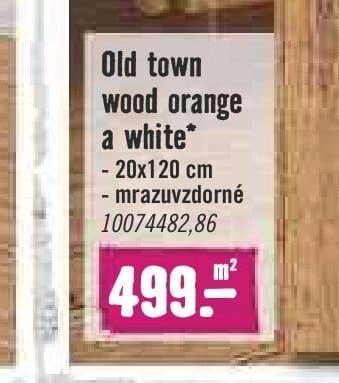 Old town wood orange a white