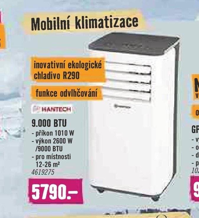 Mobilní klimatizace Hantech 9.000 BTU