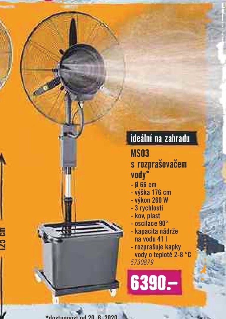 MS03 s rozprašovačem vody