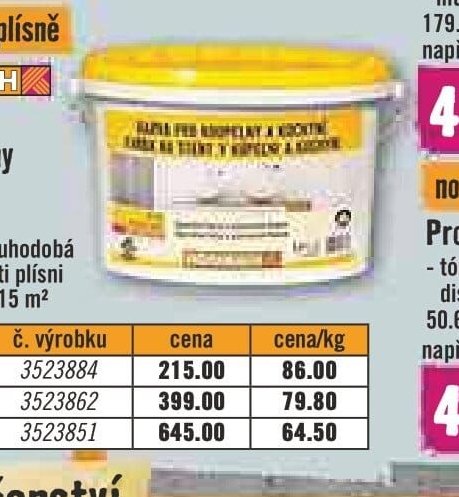 Hornbach Barva pro koupelny a kuchyně