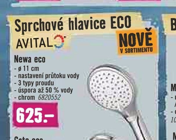 Sprchová hlavice ECO