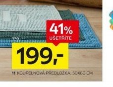 Koupelnová předložka, 50x80 cm