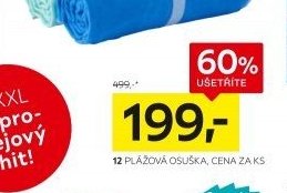 Plážová osuška, cena za ks