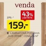 Laminátová podlaha, dub home, cena za m2