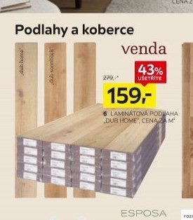 Laminátová podlaha dub home