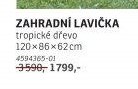 ZAHRADNÍ LAVIČKA