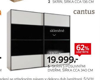 5 Skříň s posuvnými dveřmi, šířka cca 340 cm