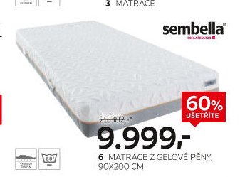 6 Matrace z gelové pěny