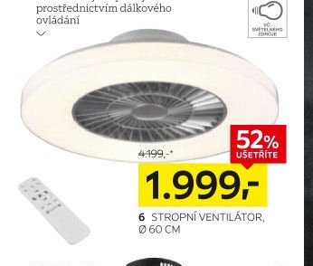 Stropní ventilátor, průměr 60 cm