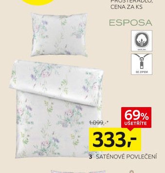 Saténové povlečení