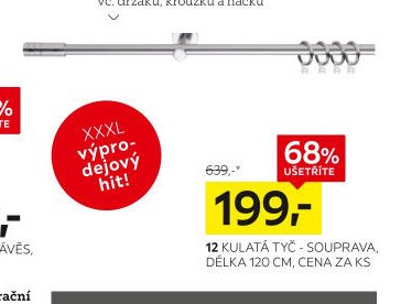 KULATÁ TYČ - SOUPRAVA