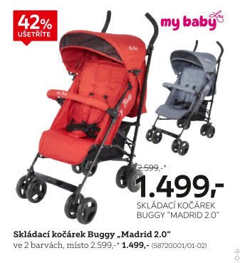 Skládací kočárek Buggy „Madrid 2.0“