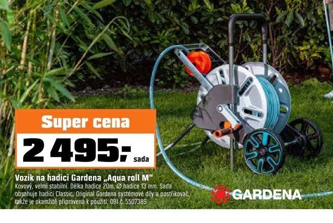 Vozík na hadici Gardena „Aqua roll M