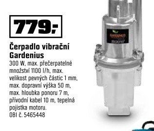 Čerpadlo vibrační Gardenius