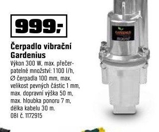 Čerpadlo vibrační Gardenius