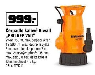 Čerpadlo kalové Riwall „PRO REP 750