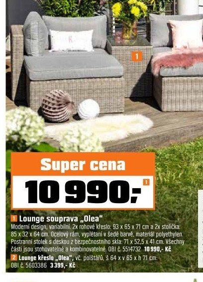 Lounge souprava „Olea“