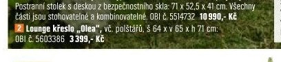 Lounge křeslo „Olea“