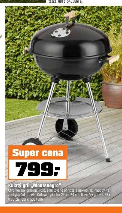 Kulatý gril „Montenegro“