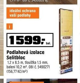 Podlahová izolace Selitbloc