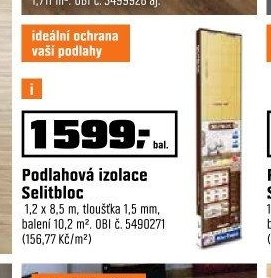 Podlahová izolace Selitbloc