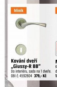 Kování dveří „Giussy-R BB“