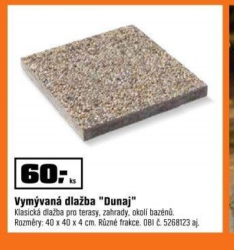 Vymývaná dlažba Dunaj