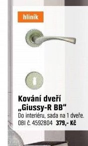 Kování dveří „Giussy-R BB“