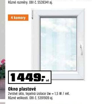 Okno plastové