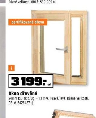 Okno dřevěné