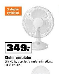 Stolní ventilátor