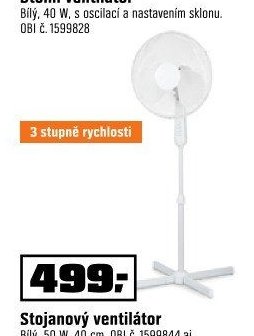 Stojanový ventilátor