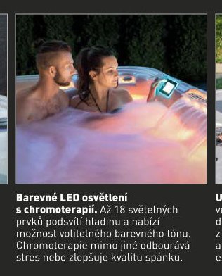 Barevné LED osvětlení s chromoterapií