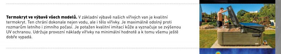 Termokryt ve výbavě všech modelů