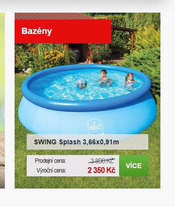 SWING Splash 3,66x0,91m