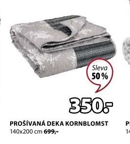 PROŠÍVANÁ DEKA KORNBLOMST