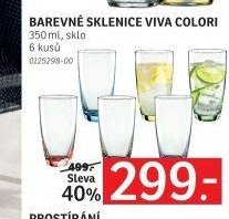BAREVNÉ SKLENICE VIVA COLORI