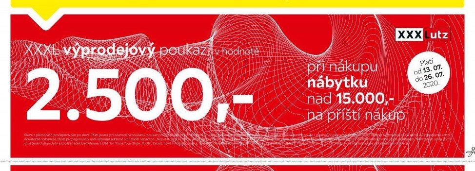 XXXL výprodejový poukaz