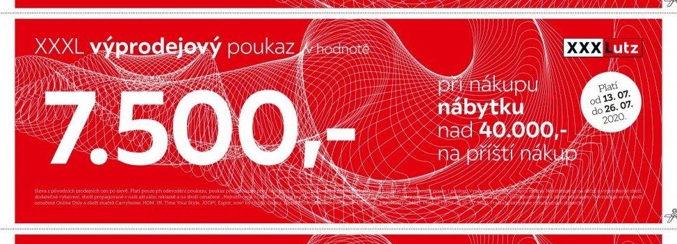 XXXL výprodejový poukaz