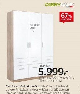 Skříň s otočnými dveřmi