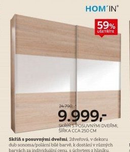 Skříň s posuvnými dveřmi