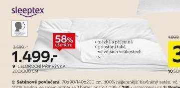Celoroční přikrývka 200x200 cm