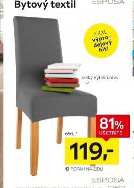 12 Potah na židli