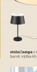 stolní lampa v černé barvě