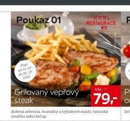 Grilovaný vepřový steak