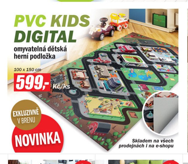 PVC KIDS DIGITAL omyvatelná dětská herní podložka