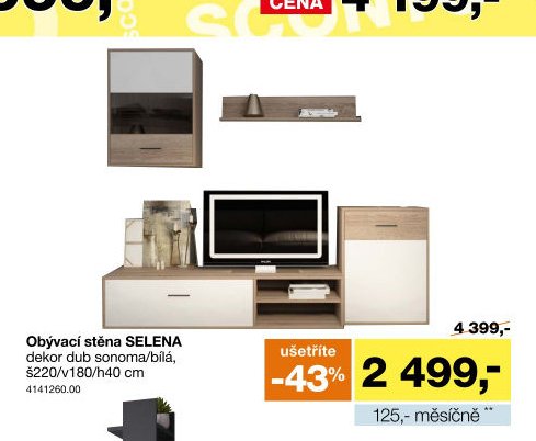 Obývací stěna SELENA