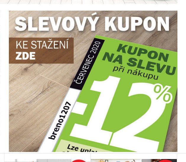 Kupon na slevu 12 %