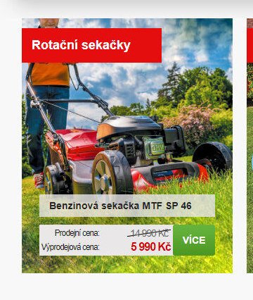 Benzinová sekačka MTF SP 46